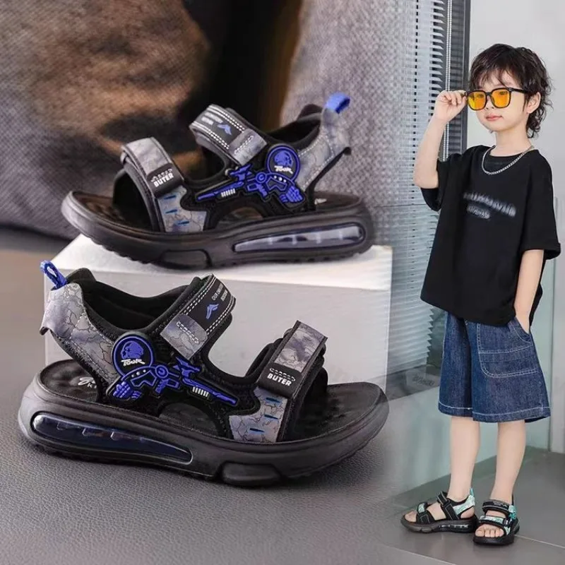 Summer Boys Sandals 2025 New Soft Bottom Anti-slip Lightweight Comfortable Breathable Shoes Children Sports Open-Toe Beach Shoes
Summer Boys Sandals 2025 New Soft Bottom Anti-slip Lightweight Comfortable Breathable Shoes Children Sports Open-Toe Beach Shoes
