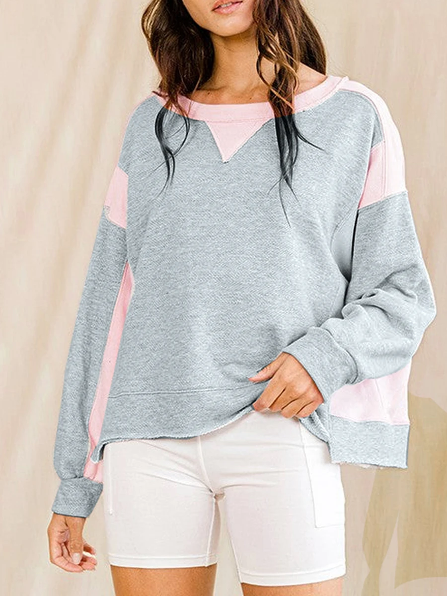 Women’s Oversized Sweatshirts Autumn Long Sleeve Round Neck Contrast Color Pullover Female Casual Oversized Hoodies Streetwear
Women’s Oversized Sweatshirts Autumn Long Sleeve Round Neck Contrast Color Pullover Female Casual Oversized Hoodies Streetwear