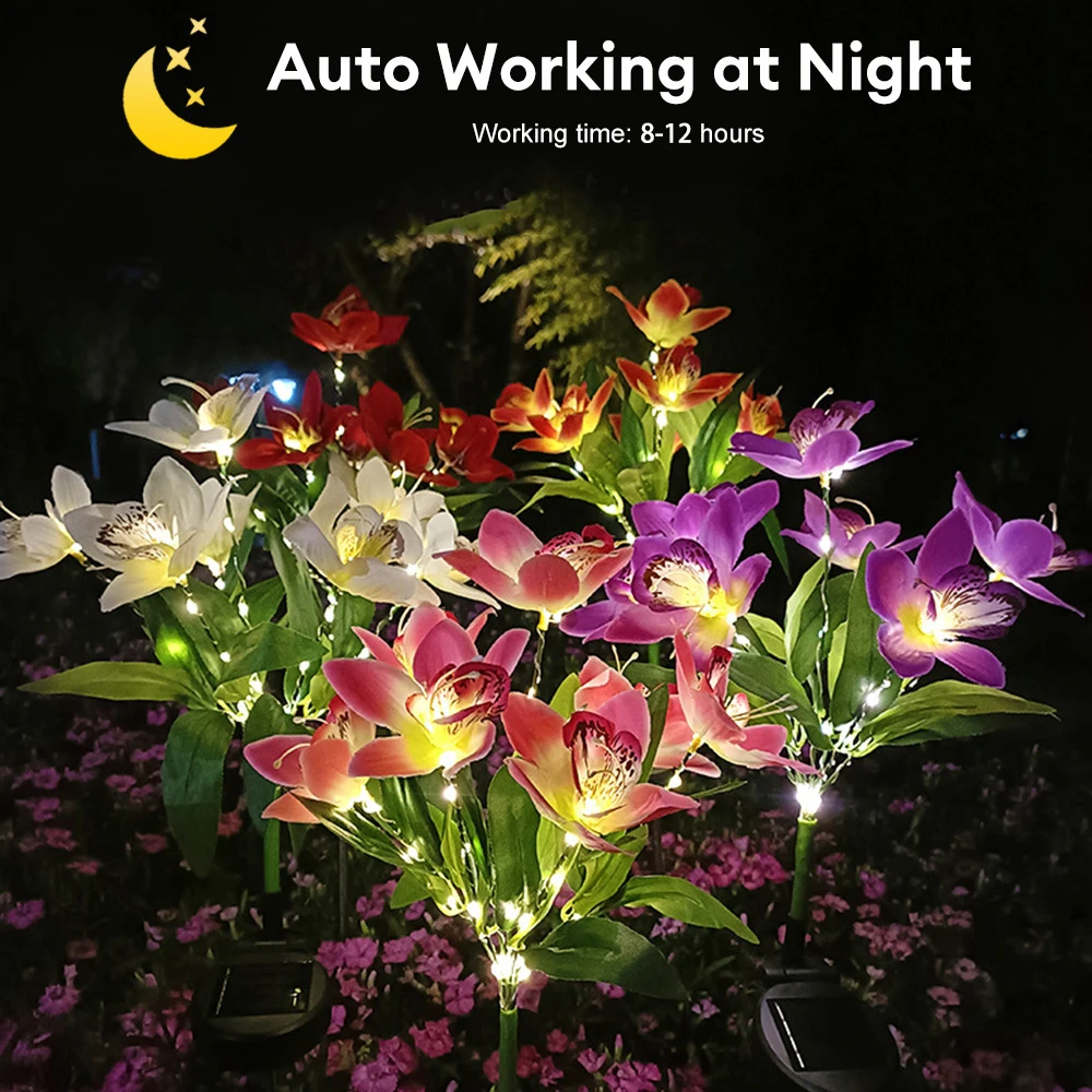 Solar LED Garden Light,Lawn Simulation Orchid Light,For Outdoor Garden Courtyard Christmas Decoration
Solar LED Garden Light,Lawn Simulation Orchid Light,For Outdoor Garden Courtyard Christmas Decoration