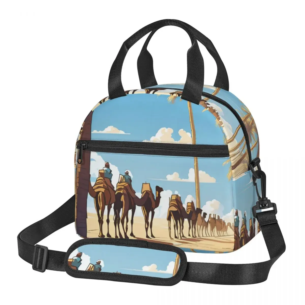 Сумки для обеда Caravan Under The Blue Sky, изолированная коробка для бенто, сумка для обеда, сумки для пикника, термосумка-холодильник для женщин, студентов, путешествий
Сумки для обеда Caravan Under The Blue Sky, изолированная коробка для бенто, сумка для обеда, сумки для пикника, термосумка-холодильник для женщин, студентов, путешествий