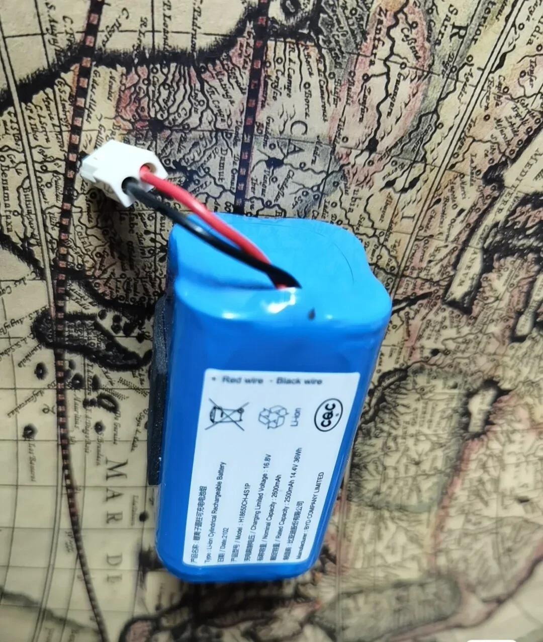 Replacement Battery H18650CH-4S1P For Xiaomi Mijia Mi Sweeping Mopping Robot Vacuum Cleaner G1 2500mAh
Replacement Battery H18650CH-4S1P For Xiaomi Mijia Mi Sweeping Mopping Robot Vacuum Cleaner G1 2500mAh