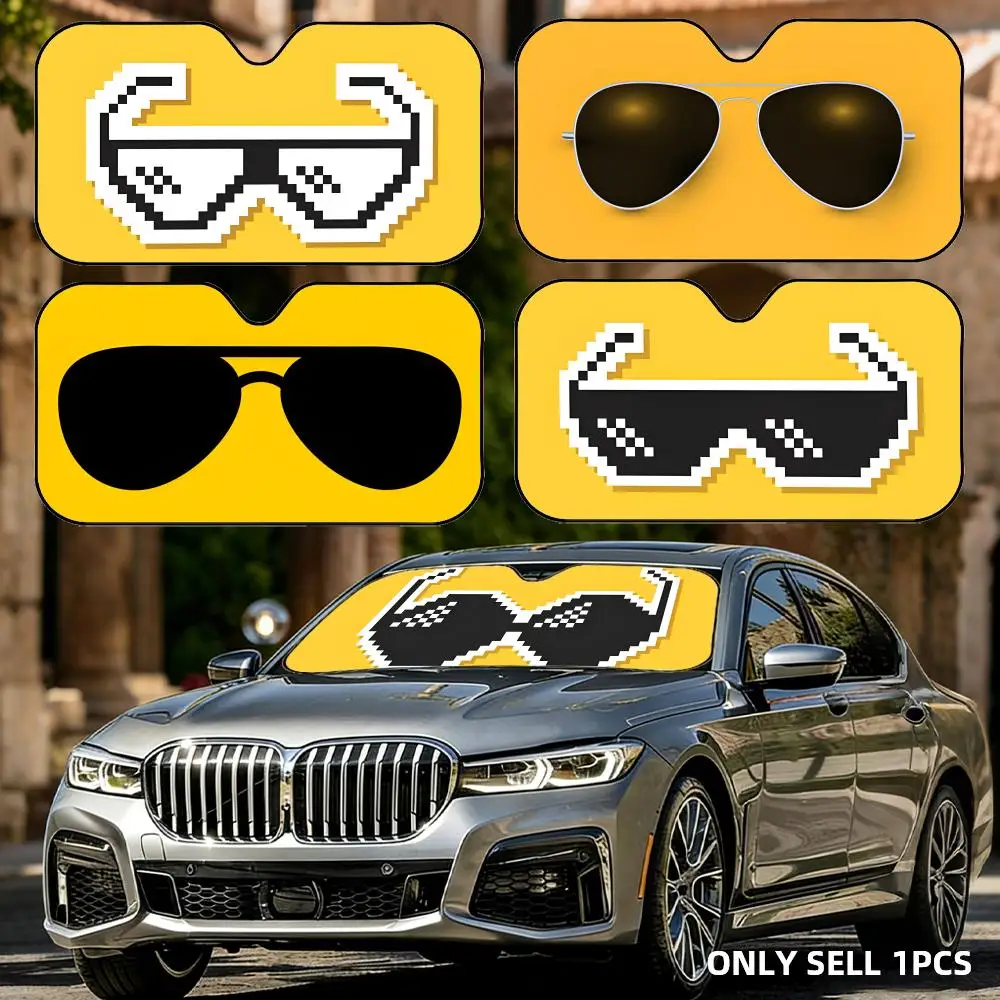 Pixel Glasses Sun Visor Foldable Universal Car Windshield Sun Shade UV Protection Heat Insulation Foldable Cover
Pixel Glasses Sun Visor Foldable Universal Car Windshield Sun Shade UV Protection Heat Insulation Foldable Cover