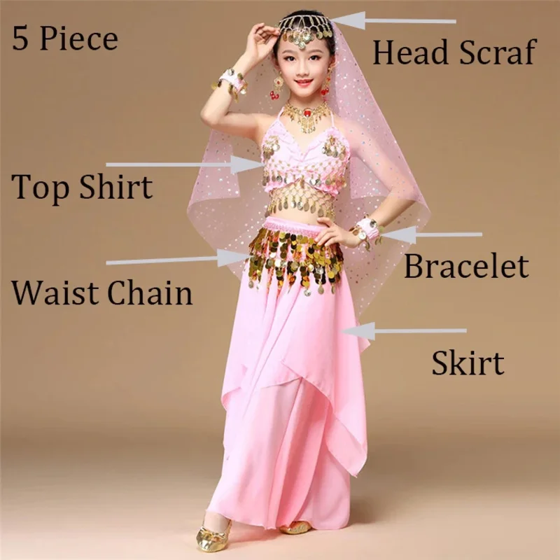 2025 New 5pcs/set Pink Style Kids Costume Oriental Costumes Belly Dancer Clothes Indian Dance Cost☆★ee☆★
2025 New 5pcs/set Pink Style Kids Costume Oriental Costumes Belly Dancer Clothes Indian Dance Cost☆★ee☆★