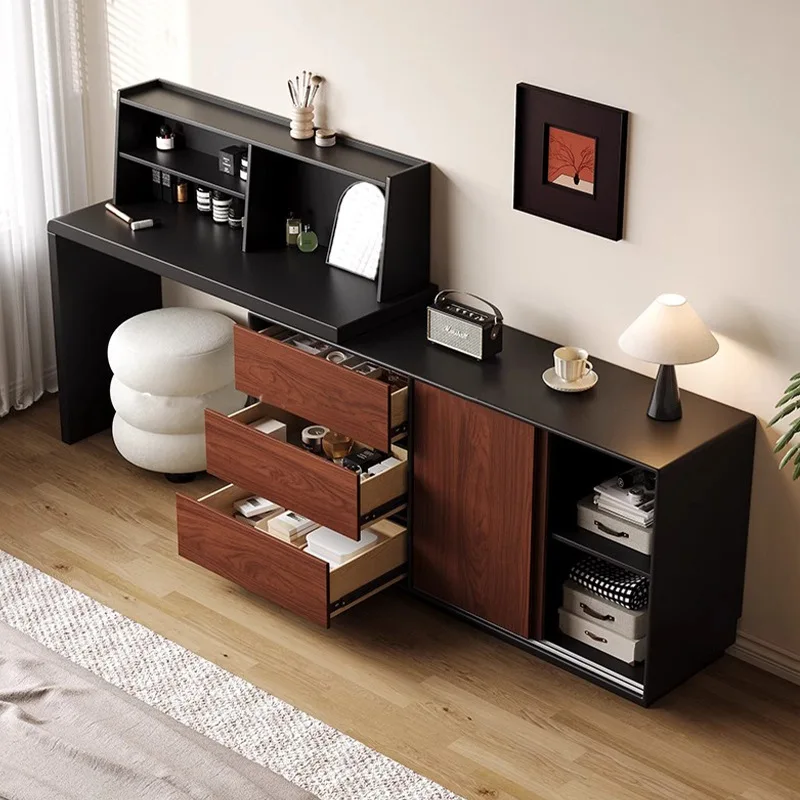 !@Reddish-brown Vintage Dressing Table Chest of Drawers Integrated Walnut Wood Grain Corner Storage Extendable Adjustable Vaniti
!@Reddish-brown Vintage Dressing Table Chest of Drawers Integrated Walnut Wood Grain Corner Storage Extendable Adjustable Vaniti