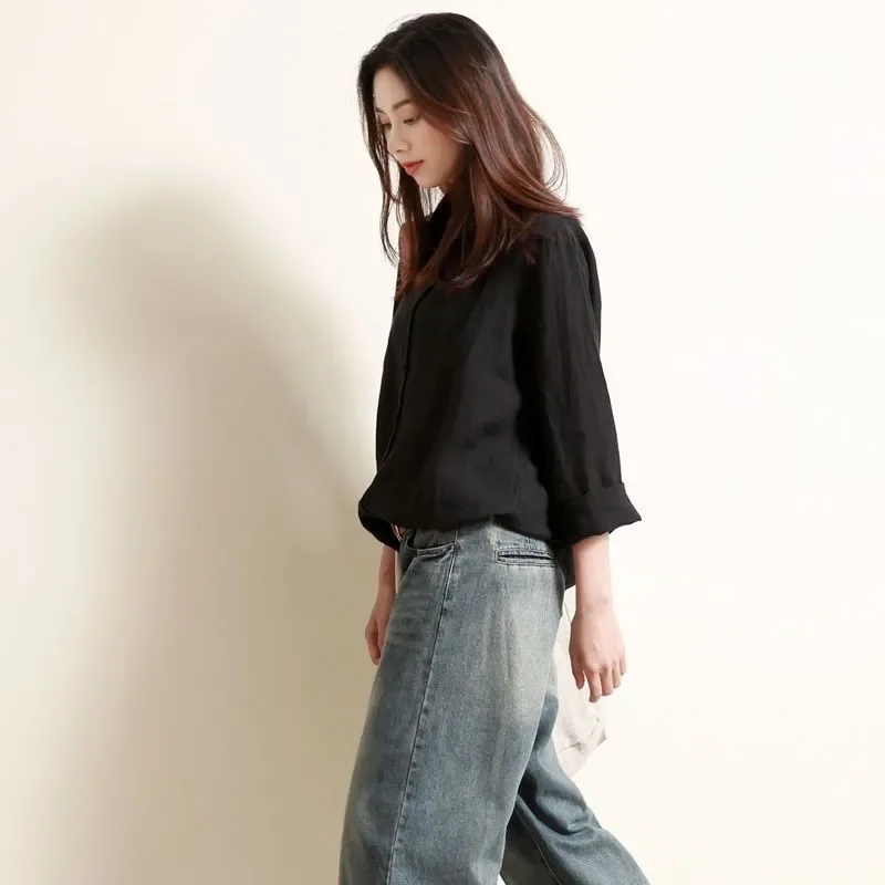 Women's Vintage Cotton Linen Shirt Retro Literary Long Sleeve Casual Blouse
Women's Vintage Cotton Linen Shirt Retro Literary Long Sleeve Casual Blouse
