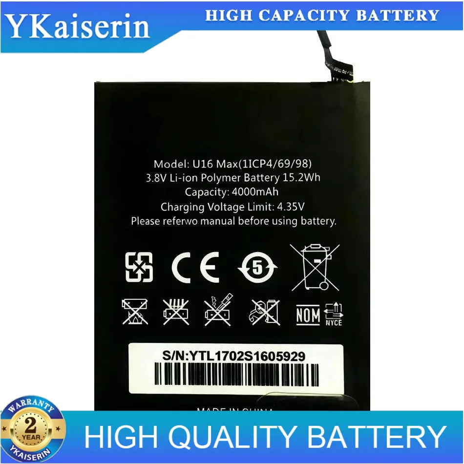 Stable Durable For Oukitel U16 Max Mobile Phone Battery 4000Mah
Stable Durable For Oukitel U16 Max Mobile Phone Battery 4000Mah