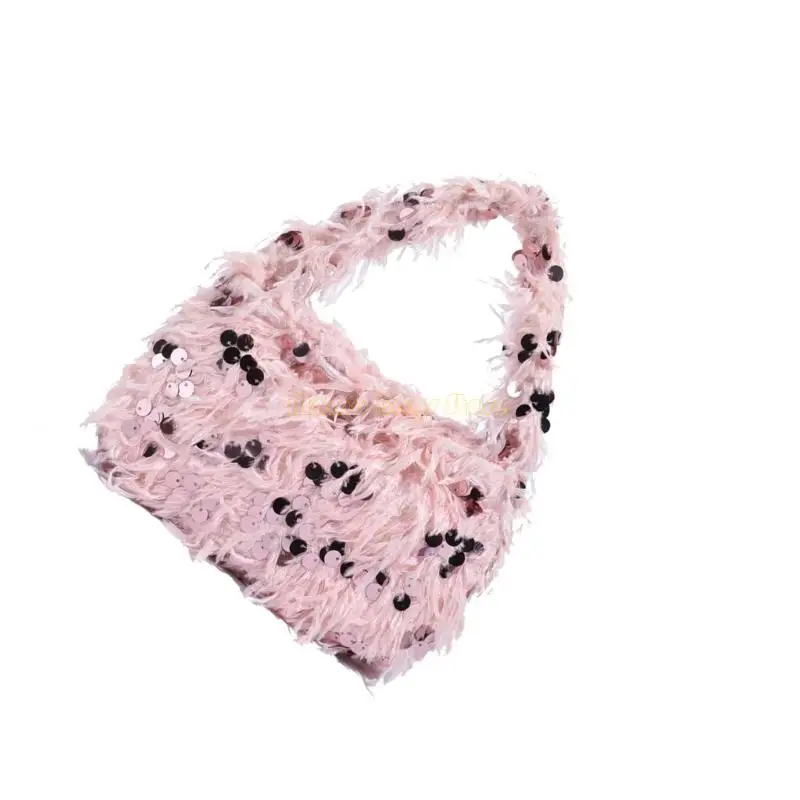 X90D Elegant Sparkles Bag Detachable Strap Small Square Purse Soft Fuzzy Trim Practical Polyester Shoulder Bag Daily Use
X90D Elegant Sparkles Bag Detachable Strap Small Square Purse Soft Fuzzy Trim Practical Polyester Shoulder Bag Daily Use