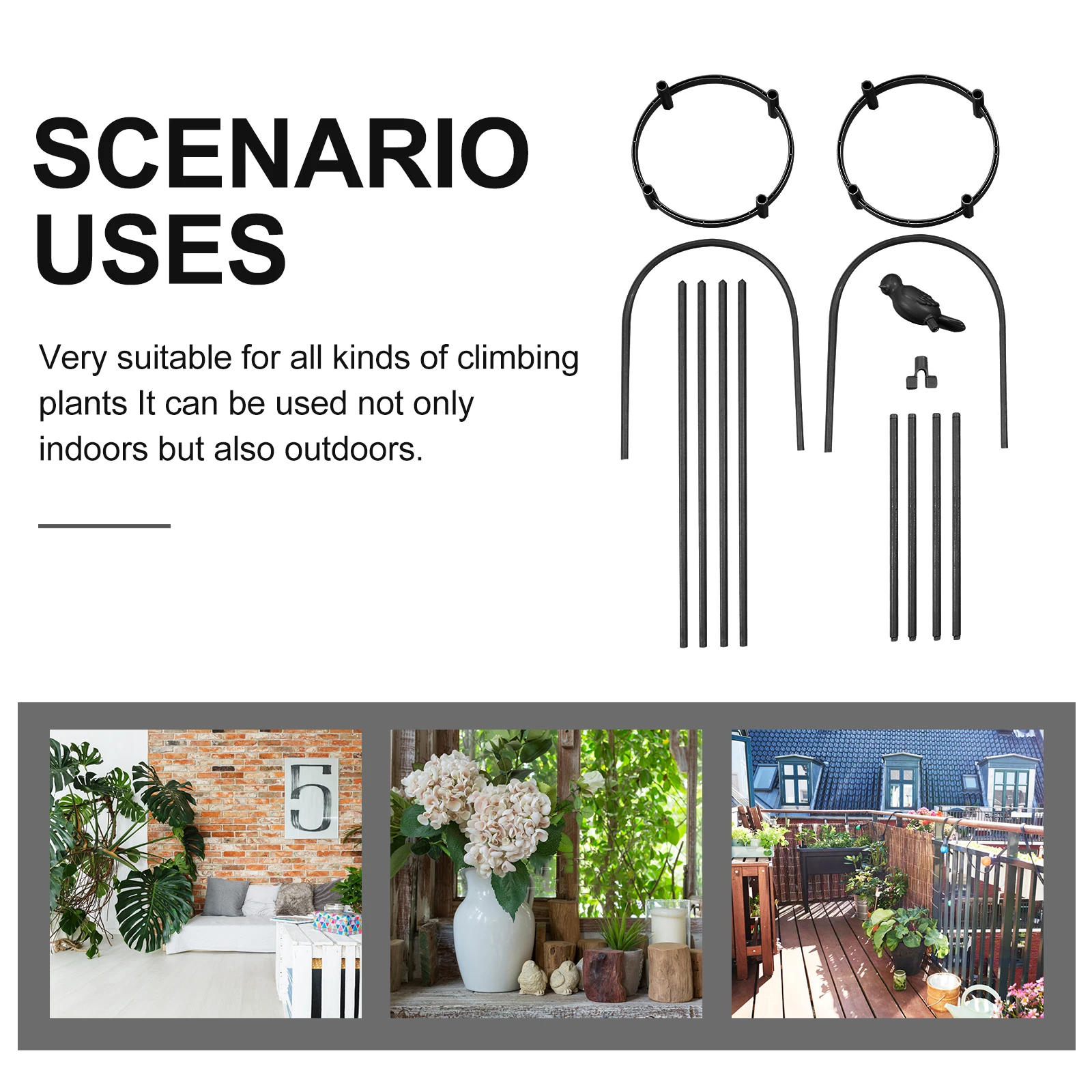 Climbing Vine Trellis Plant Shelf Support Splicing Stand Gardening Accessory PE Coated Steel Pipe Rack Aid 
Climbing Vine Trellis Plant Shelf Support Splicing Stand Gardening Accessory PE Coated Steel Pipe Rack Aid