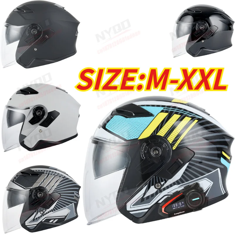 Kuqibao Motorcycle Helmet, Half Face Bluetooth Dual Lens Helmet for Men Women E-bike, 3C Certified All Season Riding
Kuqibao Motorcycle Helmet, Half Face Bluetooth Dual Lens Helmet for Men Women E-bike, 3C Certified All Season Riding