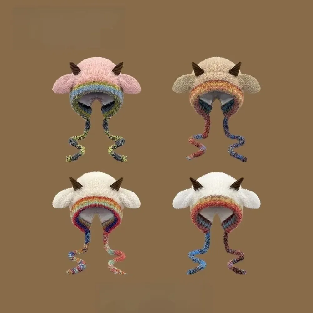 Универсальная толстая вязаная шапка, теплые пуловеры для защиты ушей, шапки-бини
Универсальная толстая вязаная шапка, теплые пуловеры для защиты ушей, шапки-бини