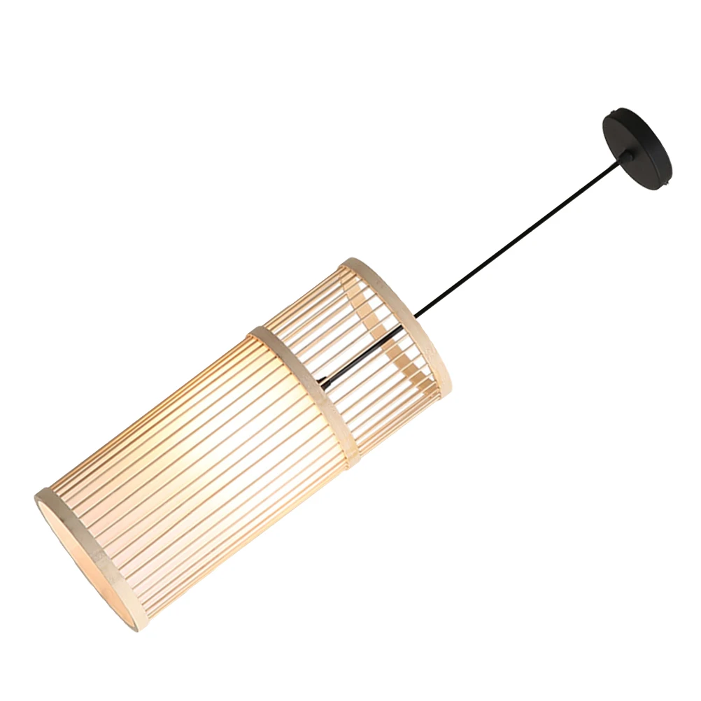 Retro Cylinder Chandelier Handmade Bamboo Rattan Pendant Light Bamboo Hanging Ceiling Lamp Decorative Cylinder Light For Home
Retro Cylinder Chandelier Handmade Bamboo Rattan Pendant Light Bamboo Hanging Ceiling Lamp Decorative Cylinder Light For Home