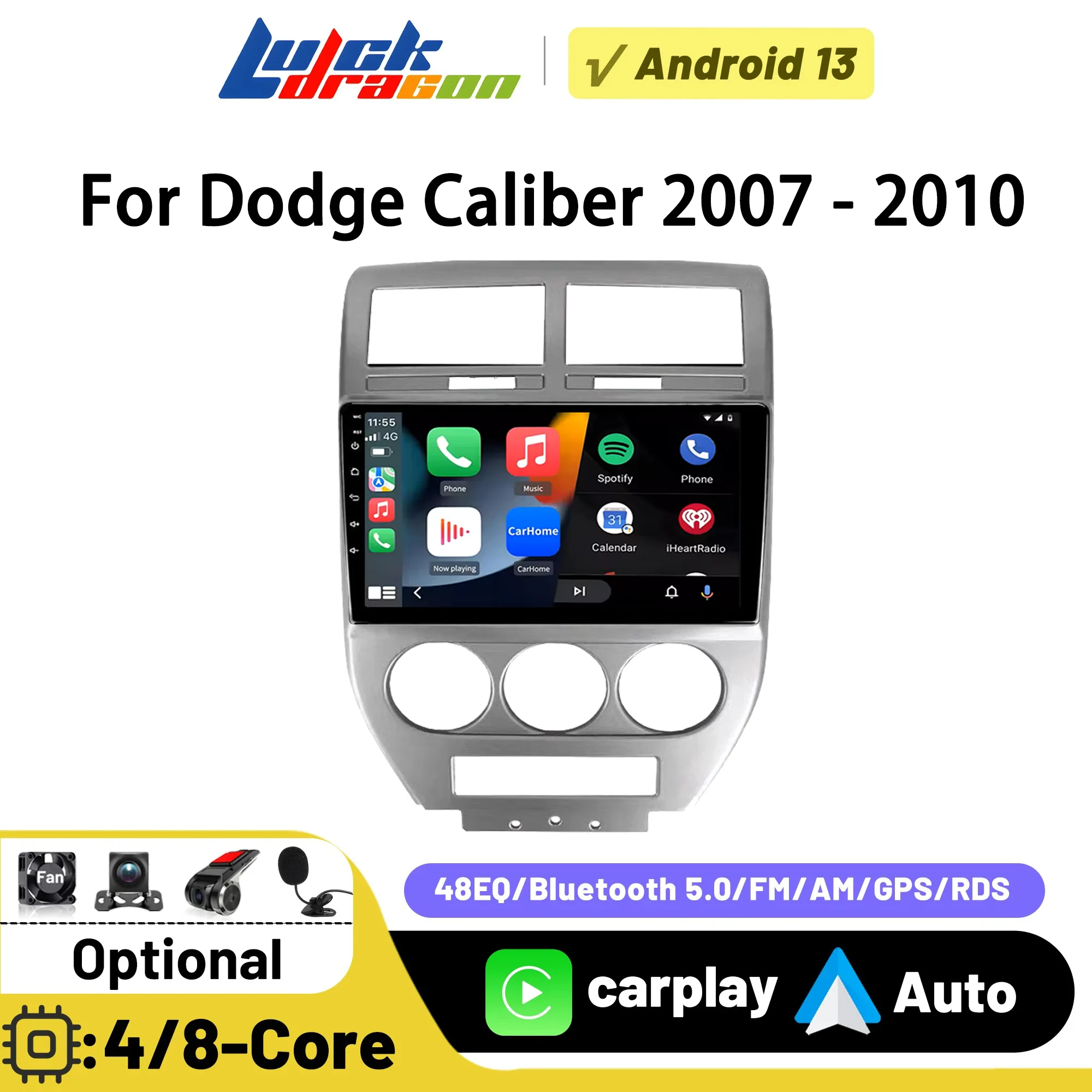 Android 14 For Dodge Caliber 2007-2010 Autoradio GPS Navigation 4G WIFI BT Car Radio Carplay Auto Car Multimedia Stereo Player
Android 14 For Dodge Caliber 2007-2010 Autoradio GPS Navigation 4G WIFI BT Car Radio Carplay Auto Car Multimedia Stereo Player