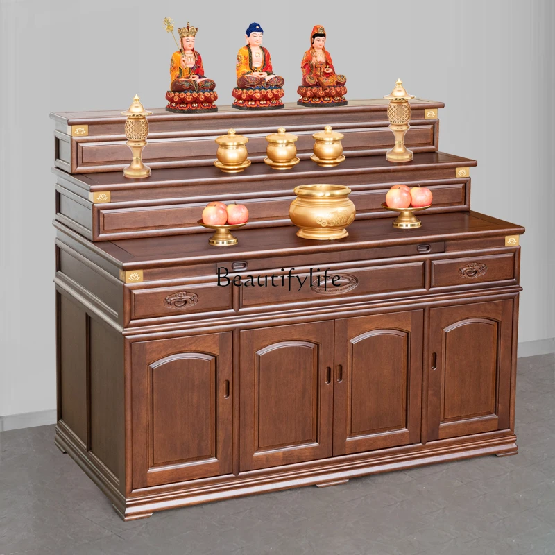 Solid wood multi-layer offering table stepped land public Buddhist niche cabinet Buddhist hall offering table
Solid wood multi-layer offering table stepped land public Buddhist niche cabinet Buddhist hall offering table