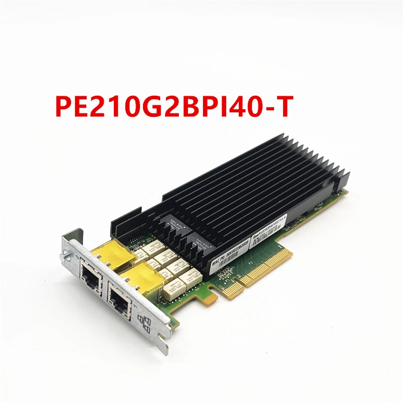 Original PE210G2BPI40-T 10 Gigabit 2-port Network Card PCI-E X8 Supports 802.1q VLAN
Original PE210G2BPI40-T 10 Gigabit 2-port Network Card PCI-E X8 Supports 802.1q VLAN