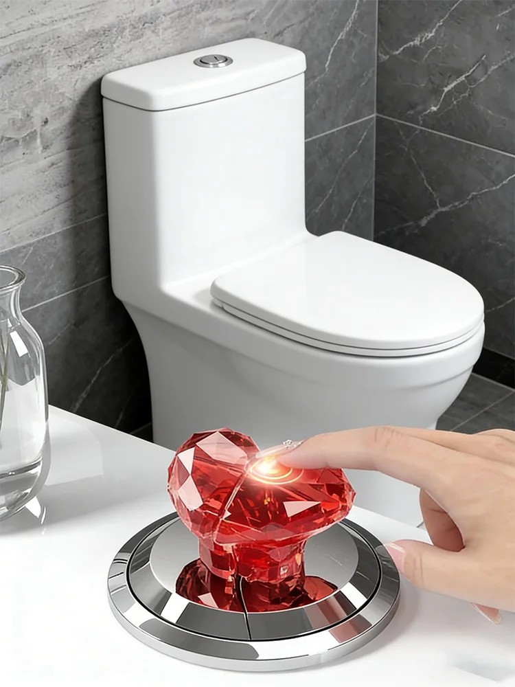 Heart Shaped Toilet Flush Button - Universal Replacement Accessory, Portable Press Switch with Nail Protection, Bathroom Decor f
Heart Shaped Toilet Flush Button - Universal Replacement Accessory, Portable Press Switch with Nail Protection, Bathroom Decor f