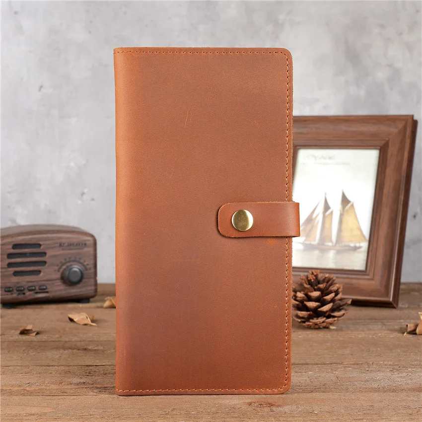 1049 Men's Multi Slot Card Bag, Large Banknote Compartment, Long Style, Simple Leather Coin Purse, Crazy Horse Leather Wallet
1049 Men's Multi Slot Card Bag, Large Banknote Compartment, Long Style, Simple Leather Coin Purse, Crazy Horse Leather Wallet
