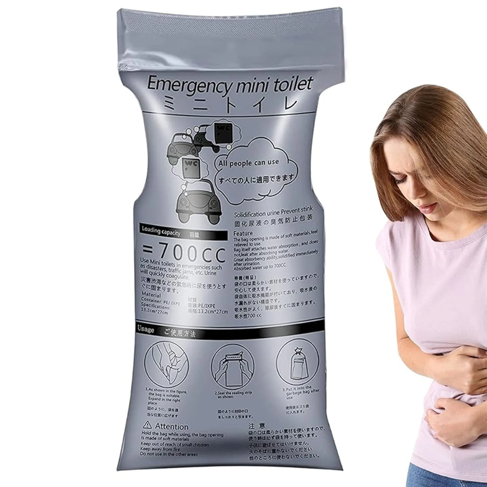 Портативный мочеприемник для экстренных случаев, дорожный мочеприемник, унисекс-мочеприемник, одноразовый мочеприемник для кемпинга и путешествий
Портативный мочеприемник для экстренных случаев, дорожный мочеприемник, унисекс-мочеприемник, одноразовый мочеприемник для кемпинга и путешествий