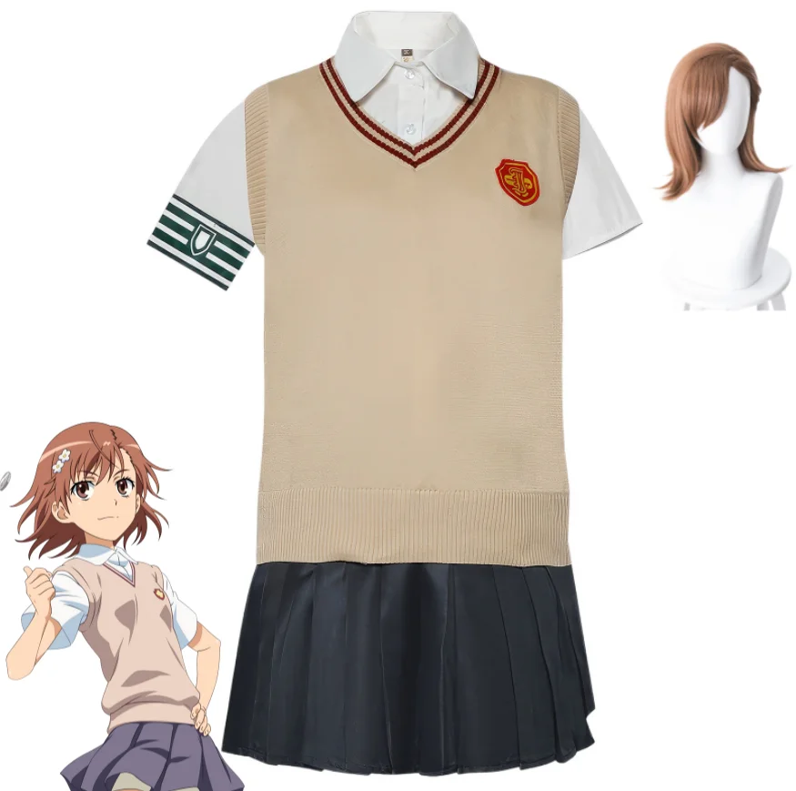Anime Certain Scientific Railgun Misaka Mikoto Cosplay Costume A Certain Magical Index Wig School Uniforms Woman Lovely Costume
Anime Certain Scientific Railgun Misaka Mikoto Cosplay Costume A Certain Magical Index Wig School Uniforms Woman Lovely Costume