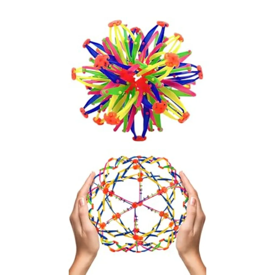 Expandable Breathing Ball for Stress Relief - From 5.5 to 10.2 inch Expandable Ball Sphere with Smooth Edges and Colorful Desig
Expandable Breathing Ball for Stress Relief - From 5.5 to 10.2 inch Expandable Ball Sphere with Smooth Edges and Colorful Desig