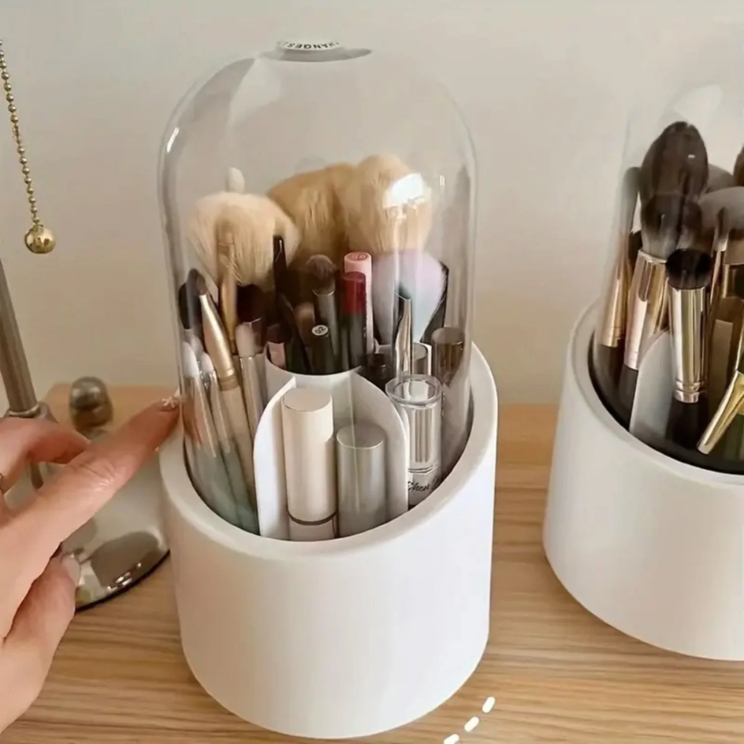 Makeup Brush Holder Organizer, Large Capacity Cosmetics Bucketuniq Dust-Proof Eyebrow Pencil Storage for Bedroom
Makeup Brush Holder Organizer, Large Capacity Cosmetics Bucketuniq Dust-Proof Eyebrow Pencil Storage for Bedroom
