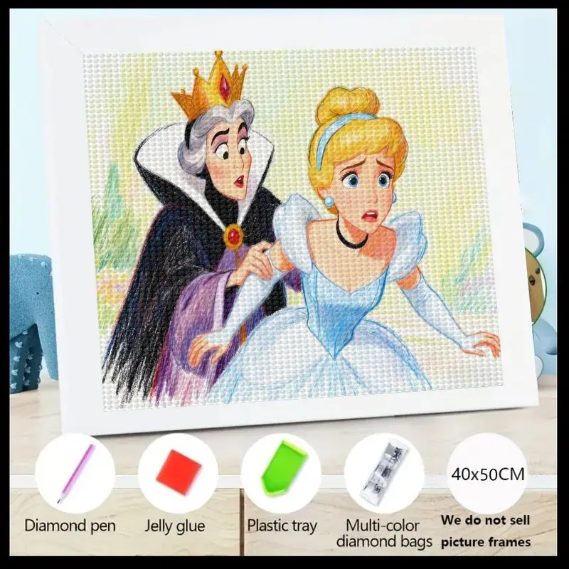 1PC 5D DIY Full Drill Diamond Painting Kit, Princess Cinderella & Evil Queen Intense Fairy Tale Scene Diamond Art, Crystal Rhine
1PC 5D DIY Full Drill Diamond Painting Kit, Princess Cinderella & Evil Queen Intense Fairy Tale Scene Diamond Art, Crystal Rhine