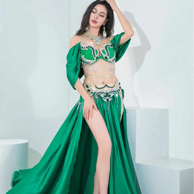 New Belly Dance Performance Dress Double Fork Gorgeous Big Swing Skirt Eastern Dance Group Competition Performance Dress 
New Belly Dance Performance Dress Double Fork Gorgeous Big Swing Skirt Eastern Dance Group Competition Performance Dress