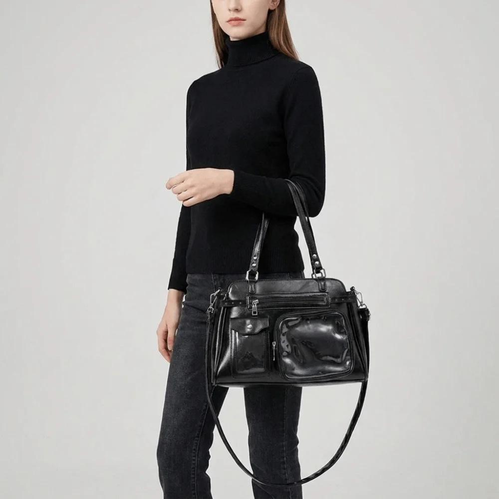 Handbag Japanese Ita Bag Y2K Multi-pocket DIY Display Crossbody Bag Large Capacity Solid Color Tote Bag School
Handbag Japanese Ita Bag Y2K Multi-pocket DIY Display Crossbody Bag Large Capacity Solid Color Tote Bag School
