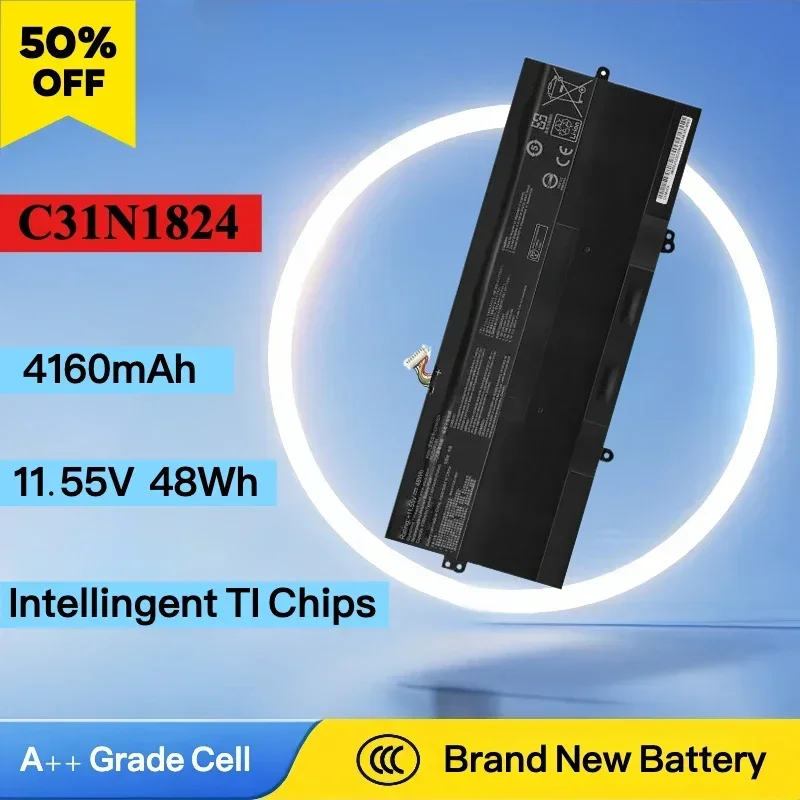 New C31N1824 C31PNC1 0B200-03290000 03550000M Battery For Asus Chromebook Flip C434T View C434TA C425TA C433T DS384 DS384T DSM4T
New C31N1824 C31PNC1 0B200-03290000 03550000M Battery For Asus Chromebook Flip C434T View C434TA C425TA C433T DS384 DS384T DSM4T