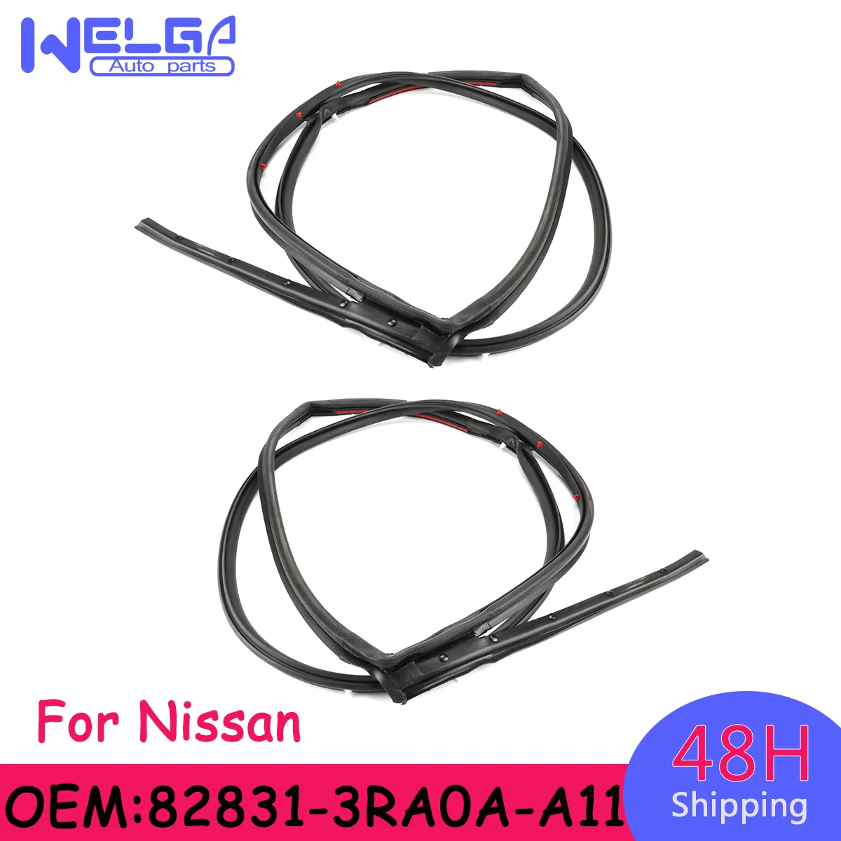 2Pcs 82831-3RA0A-A11 Rear Left Right Door Weatherstrip Noise Insulation Sealing Rubber Strip Trim For Nissan Sentra 2013-2019
2Pcs 82831-3RA0A-A11 Rear Left Right Door Weatherstrip Noise Insulation Sealing Rubber Strip Trim For Nissan Sentra 2013-2019