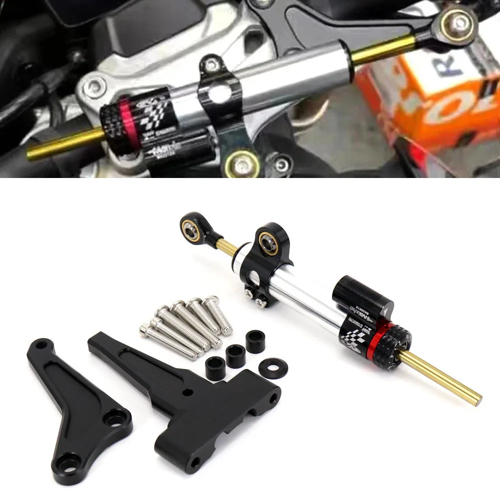 New Motorcycle Modified Steering Damper Stabilizer Mounting Support Kit Triple For Triumph Street Triple 765R 765RS 1200RS
New Motorcycle Modified Steering Damper Stabilizer Mounting Support Kit Triple For Triumph Street Triple 765R 765RS 1200RS