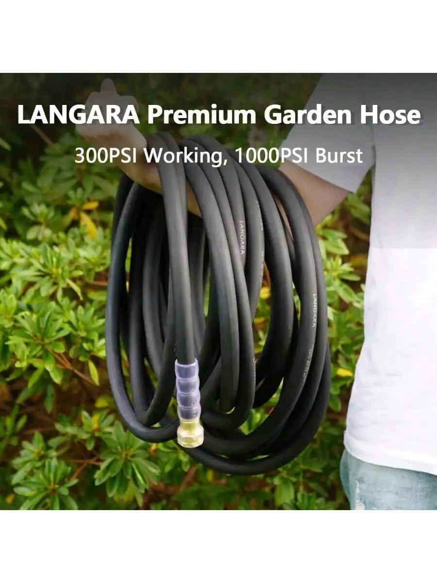Garden Hose Water Hose Rubber Garden Hose Premium Garden Hose Heavy Duty Garden Hose 50ft 300PSI Working 1000PSI Burst 5 Layer Braided Water Hose For Hot Cold Water
Garden Hose Water Hose Rubber Garden Hose Premium Garden Hose Heavy Duty Garden Hose 50ft 300PSI Working 1000PSI Burst 5 Layer Braided Water Hose For Hot Cold Water
