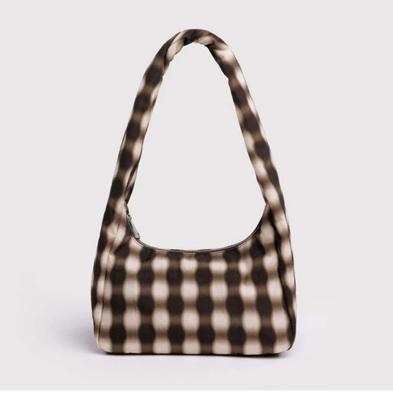 Brand Striped Canvas Hobo Tote, Minimalist Casual Lightweight Underarm Purse, Women Daily Use Nylon Storage Eco-friendly Handbag
Brand Striped Canvas Hobo Tote, Minimalist Casual Lightweight Underarm Purse, Women Daily Use Nylon Storage Eco-friendly Handbag