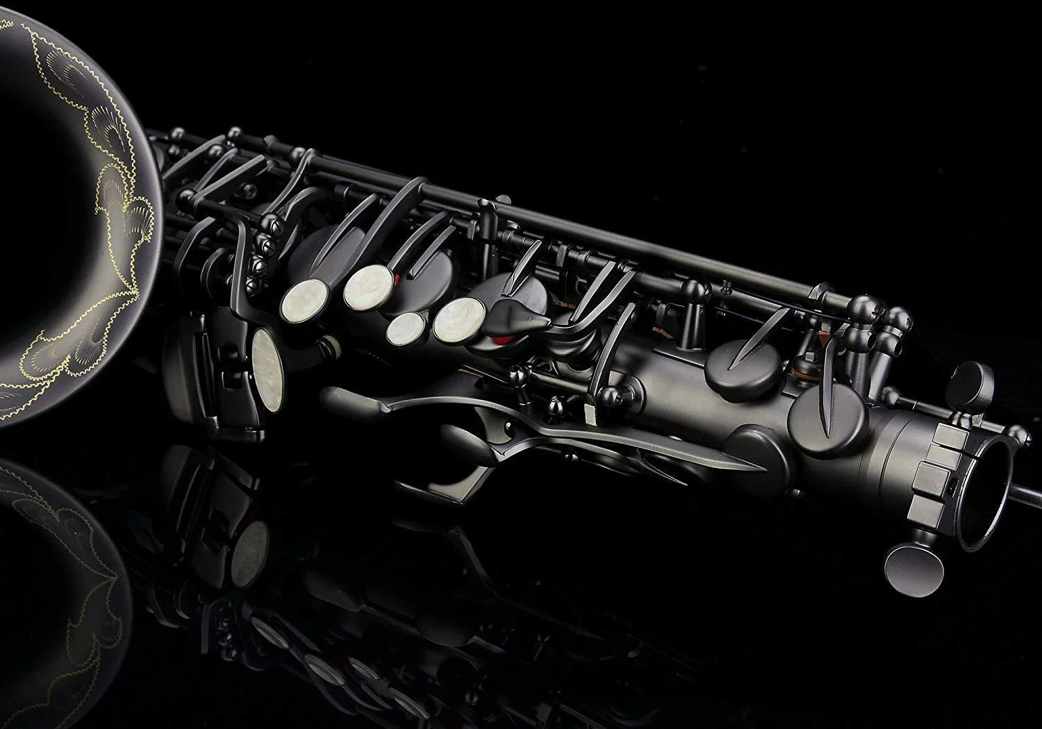 Hooqu High-grade Wholesale E Flat Black Nickel Matte Alto Saxophone with Accessories for Sale
Hooqu High-grade Wholesale E Flat Black Nickel Matte Alto Saxophone with Accessories for Sale