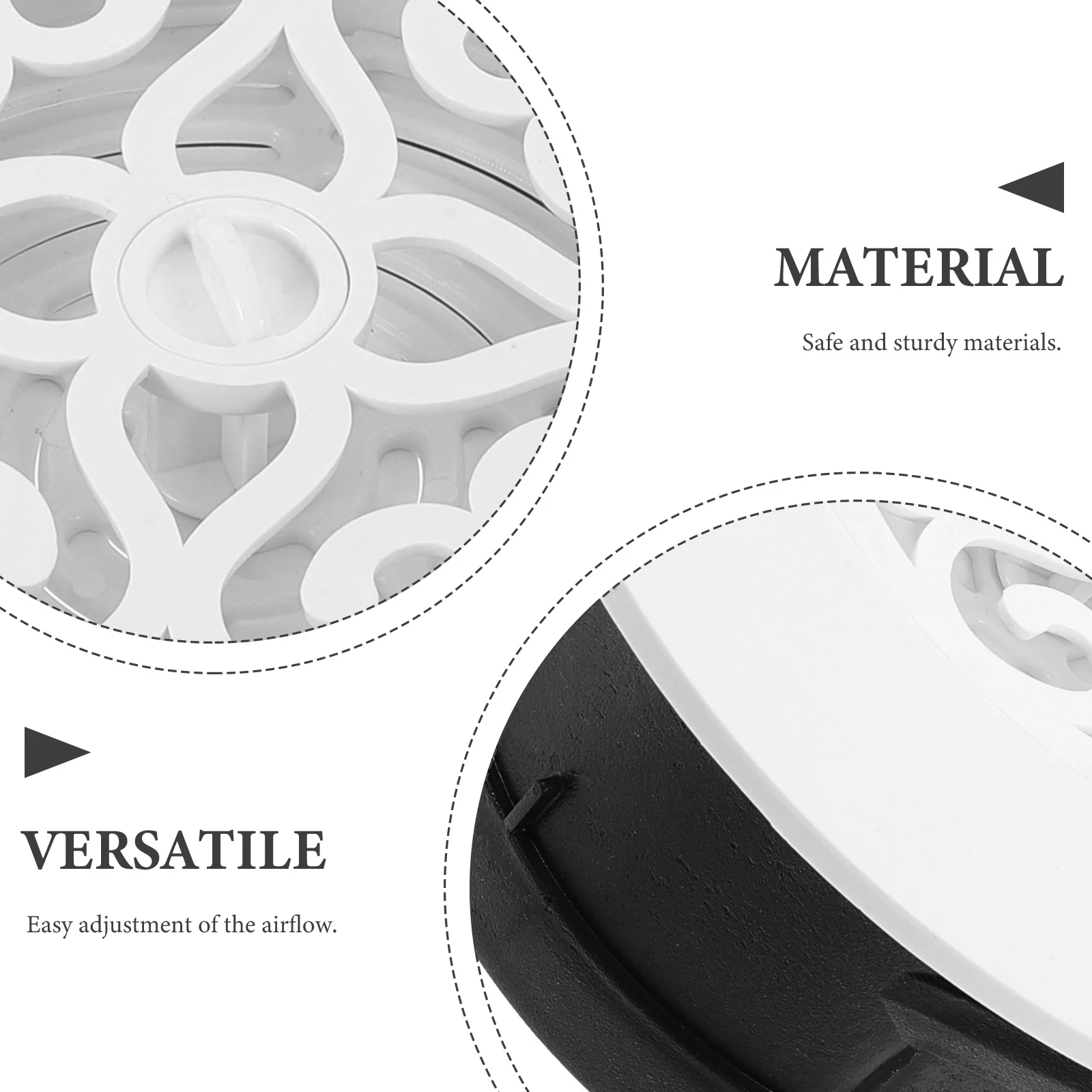 5.5 Inch Round Vent Cover Air Conditioner Soffit Vent Grille Outlet for Kitchen Office Ceiling Exhaust Fan Flow Control
5.5 Inch Round Vent Cover Air Conditioner Soffit Vent Grille Outlet for Kitchen Office Ceiling Exhaust Fan Flow Control