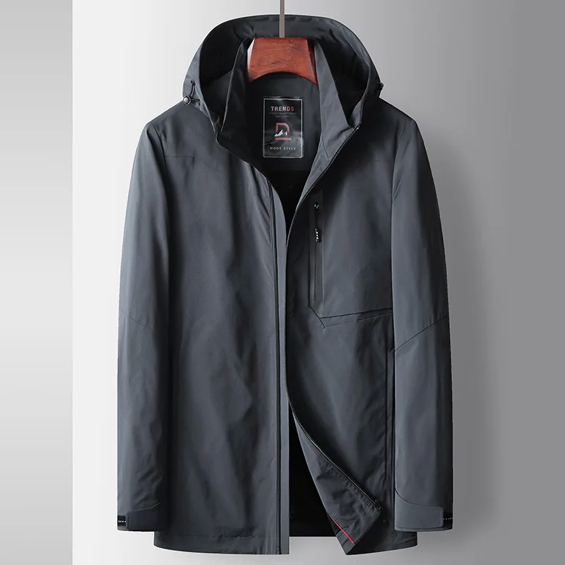 Spring Autumn Man Coat Windproof Long Sleeve Hooded Male Jacket Thin Simple Solid Color Business Casual Versatile Men Outerwear
Spring Autumn Man Coat Windproof Long Sleeve Hooded Male Jacket Thin Simple Solid Color Business Casual Versatile Men Outerwear