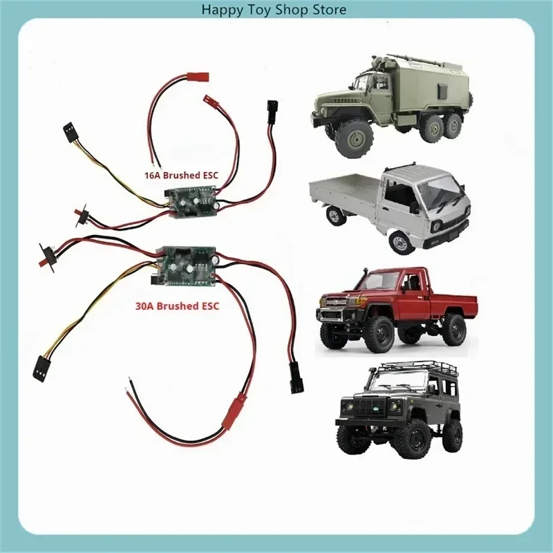For Wpl Mn 16a/30a Brushed Esc Upgrade, Diy Sm Plug With Brake For Remote Control Toy Car Mods & Repairs
For Wpl Mn 16a/30a Brushed Esc Upgrade, Diy Sm Plug With Brake For Remote Control Toy Car Mods & Repairs