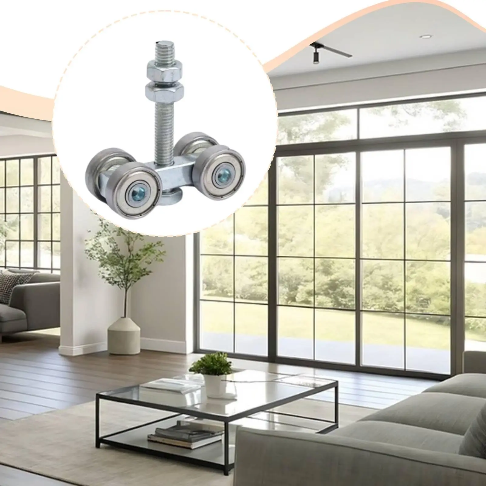 Heavy Duty Steel Sliding Door Roller Four Wheel Silent Track System Hardware for Closet Barn Door
Heavy Duty Steel Sliding Door Roller Four Wheel Silent Track System Hardware for Closet Barn Door