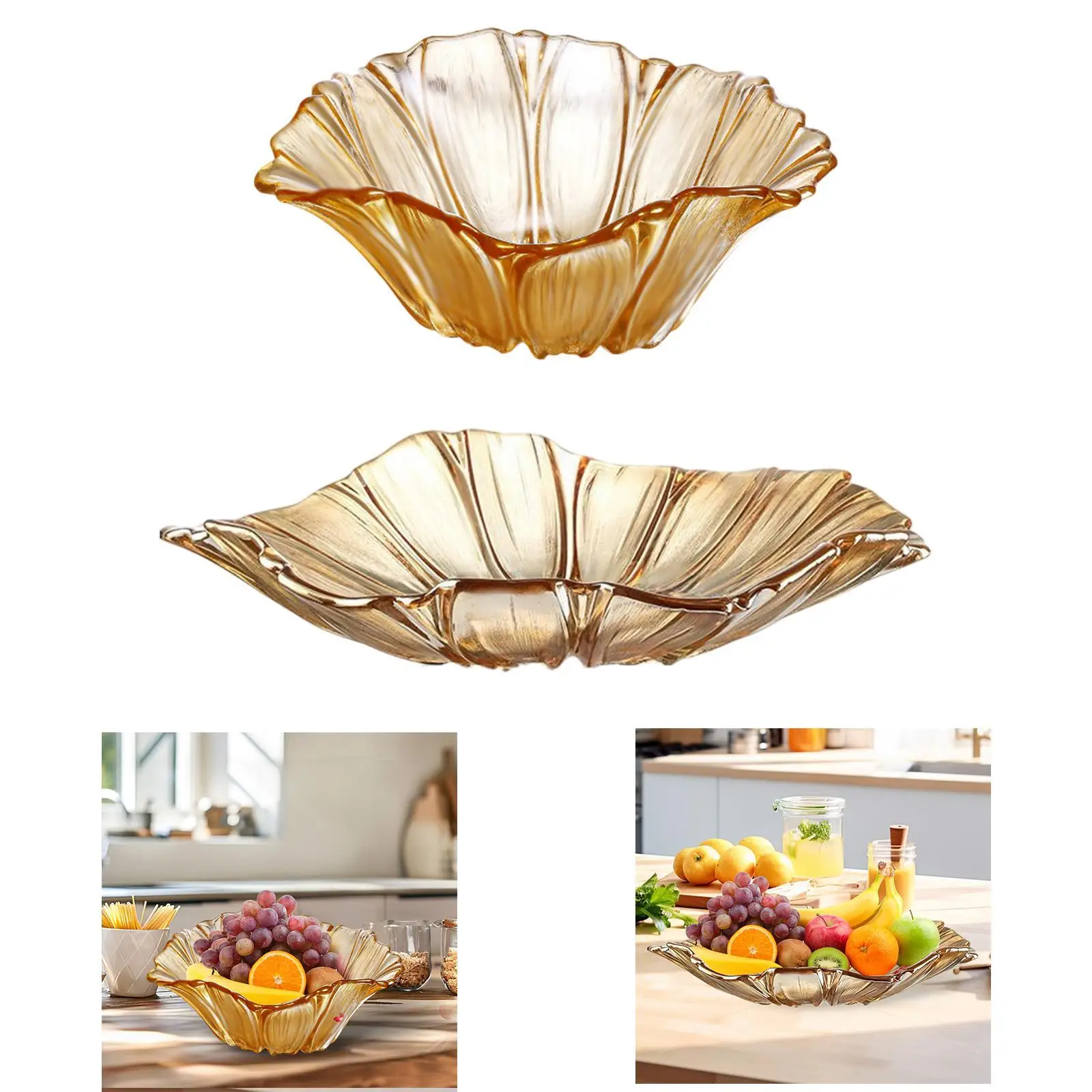 Fruit Plate Glass Fruit Bowl Holder Versatile Serving Bowl Snack Serving Plate for Veggies Bread Parties Birthday Wedding
Fruit Plate Glass Fruit Bowl Holder Versatile Serving Bowl Snack Serving Plate for Veggies Bread Parties Birthday Wedding