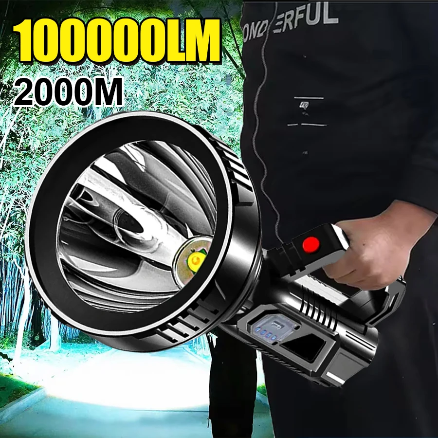 Most Powerful Rechargeable Led Flashlight White Laser Flashlights Long Range Tactical Torch Light For Fishing Camping Lantern
Most Powerful Rechargeable Led Flashlight White Laser Flashlights Long Range Tactical Torch Light For Fishing Camping Lantern