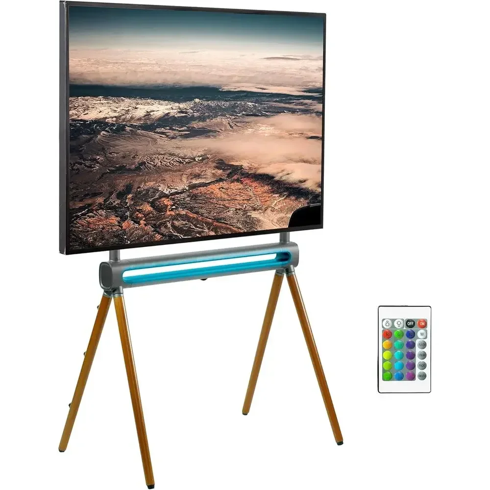 Adjustable 49-70 Inch LED LCD TV Stand with RGB Lighting and Wooden Legs
Adjustable 49-70 Inch LED LCD TV Stand with RGB Lighting and Wooden Legs