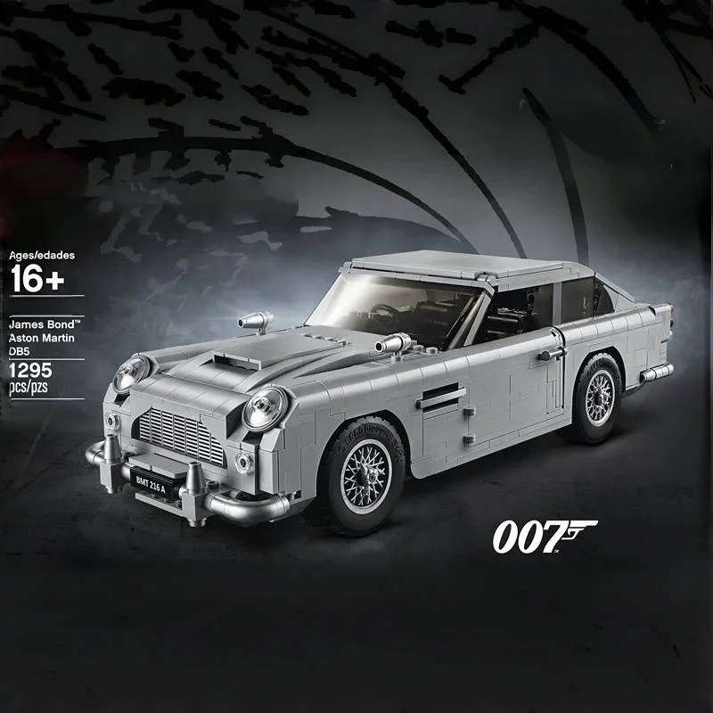1439PCS Technical James Bond Classic Car DB5Model Building Blocks Vehicle Assemble Bricks Toys Gift For Kid 
1439PCS Technical James Bond Classic Car DB5Model Building Blocks Vehicle Assemble Bricks Toys Gift For Kid