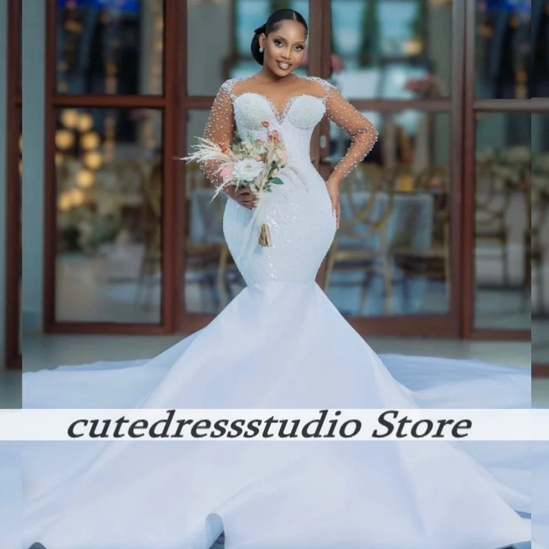 South African Vintage Mermaid Wedding Dresses 2025 Luxury Beaded Sequin Long Mermaid Bridal Gowns Vestidos De Noiva Customized
South African Vintage Mermaid Wedding Dresses 2025 Luxury Beaded Sequin Long Mermaid Bridal Gowns Vestidos De Noiva Customized