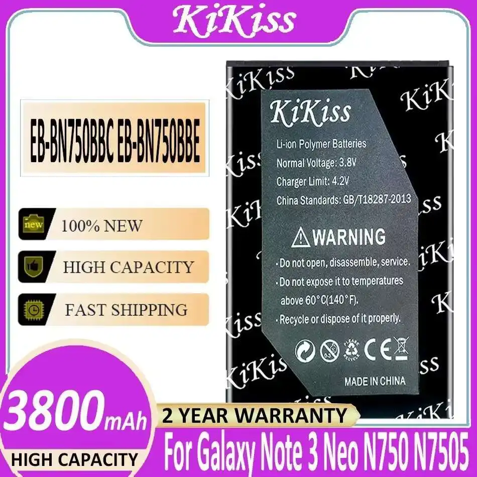 Аккумулятор EB-BN750BBC EB-BN750BBE для Samsung Galaxy Note Iii Neo N7505 N750 для Galaxy Note 3 Mini N7502 Note 3 Neo N7506V N7508V
Аккумулятор EB-BN750BBC EB-BN750BBE для Samsung Galaxy Note Iii Neo N7505 N750 для Galaxy Note 3 Mini N7502 Note 3 Neo N7506V N7508V