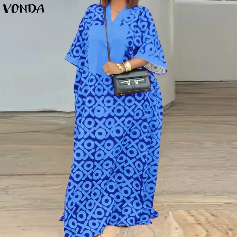 Plus Size 5XL VONDA Vintage Print Dress Women 3/4 Sleeve Casual V-Neck Bohemian Maxi Sundress 2026 Fashion Long Shirt Vestidos
Plus Size 5XL VONDA Vintage Print Dress Women 3/4 Sleeve Casual V-Neck Bohemian Maxi Sundress 2026 Fashion Long Shirt Vestidos
