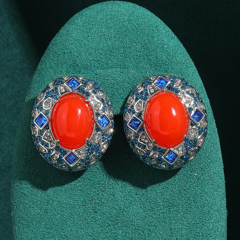Vintage Oval Red Natural Stone Stud Earrings Accessories For Women Blue Rhinestone Mother Day Gift Retro Jewelry 2026 New
Vintage Oval Red Natural Stone Stud Earrings Accessories For Women Blue Rhinestone Mother Day Gift Retro Jewelry 2026 New