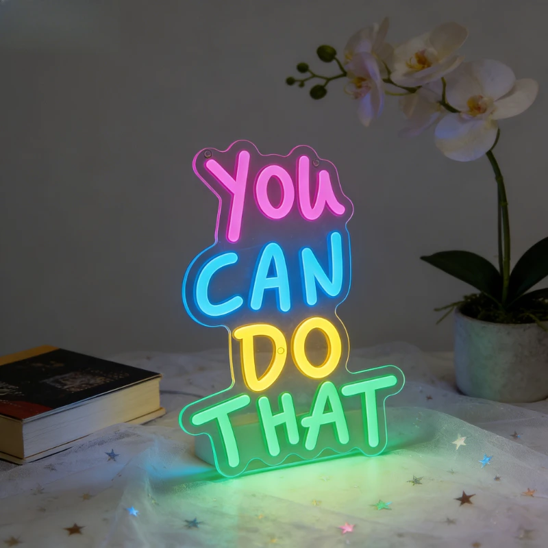 You Can Do That Neon Sign LED Night Light USB Colorful Aesthetic Wall Art Desk Lamp for Bedroom Game Room Gym Home Decor Gift
You Can Do That Neon Sign LED Night Light USB Colorful Aesthetic Wall Art Desk Lamp for Bedroom Game Room Gym Home Decor Gift