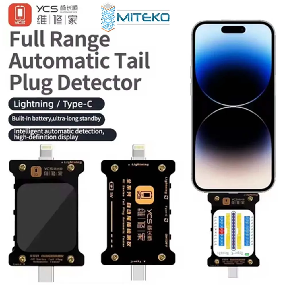 YCS Qianli Tail Plug Comprehensive Analysis Tester Current Voltage Detection Type-C Lighting Phone Charging Data Transmission
YCS Qianli Tail Plug Comprehensive Analysis Tester Current Voltage Detection Type-C Lighting Phone Charging Data Transmission