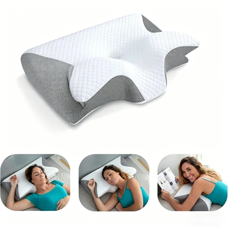 1pc Memory Foam Cervical Pillow, 2 in 1 Ergonomic Contour Orthopedic Pillow for Neck Pain, Contoured Support Pillow for Sleep
1pc Memory Foam Cervical Pillow, 2 in 1 Ergonomic Contour Orthopedic Pillow for Neck Pain, Contoured Support Pillow for Sleep