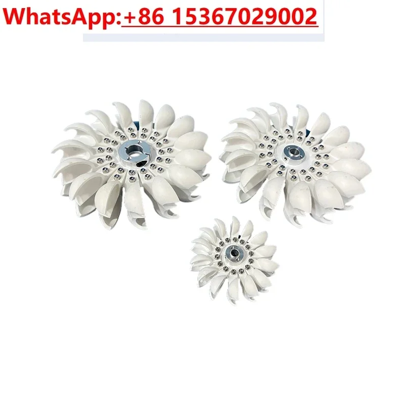 High-efficiency Pelton impeller impact water wheel bucket DIY hydro-generator is light and strong.
High-efficiency Pelton impeller impact water wheel bucket DIY hydro-generator is light and strong.