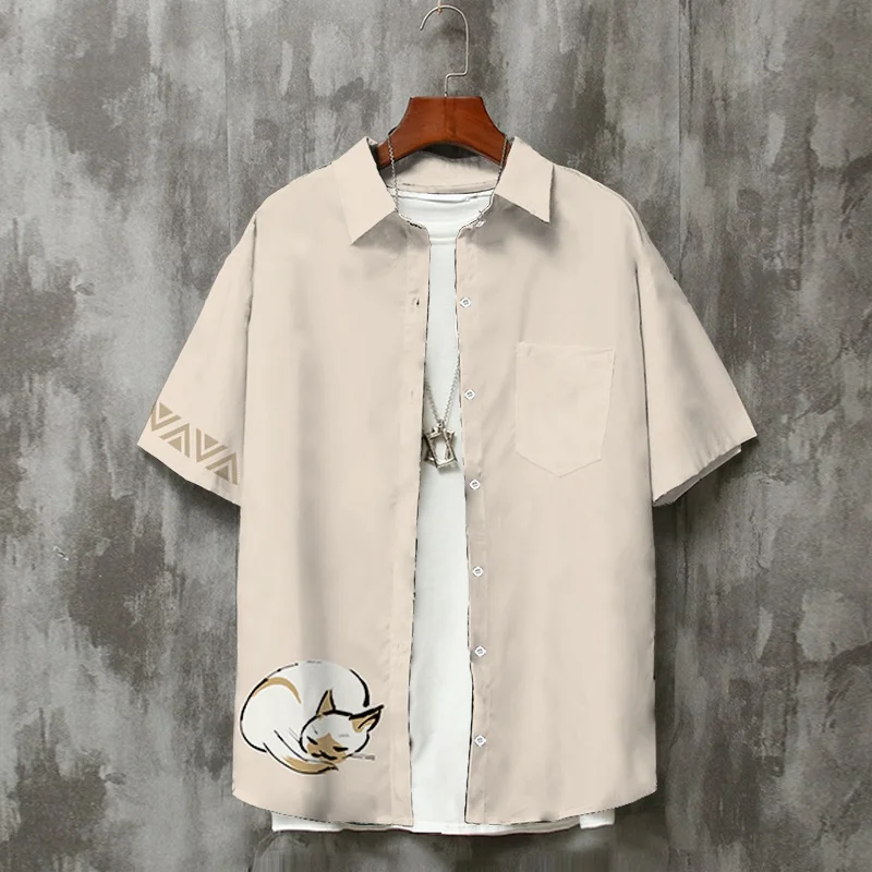 Monster Anime Game Themed Short Sleeve Shirt Cardigan for Men And Women Loose Fit Printed Polyester Fiber Casual Wear
Monster Anime Game Themed Short Sleeve Shirt Cardigan for Men And Women Loose Fit Printed Polyester Fiber Casual Wear